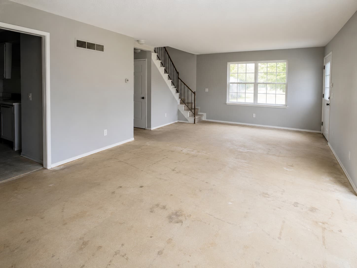 Living Room Tile Flooring before