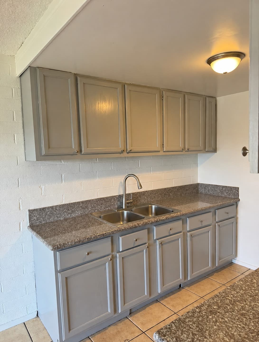 Custom Backsplash Installation before